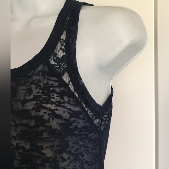 2pk Sheer Lace Trim Tank - Picture 4 of 7